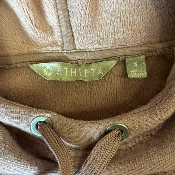 Athleta pink sweatshirt size small with side slits - Picture 3 of 3